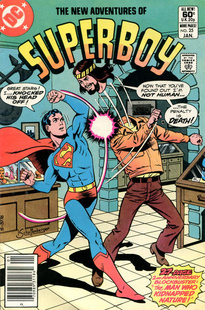 Cover for The New Adventures of Superboy (DC, 1980 series) #25 [Newsstand]