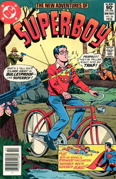 Cover for The New Adventures of Superboy (DC, 1980 series) #26 [Newsstand]