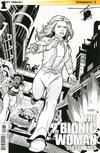 Cover for The Bionic Woman: Season Four (Dynamite Entertainment, 2014 series) #1 [Retailer Incentive Black and White Cover Sean Chen]