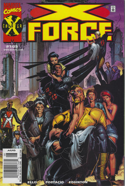 Cover for X-Force (Marvel, 1991 series) #105 [Newsstand]