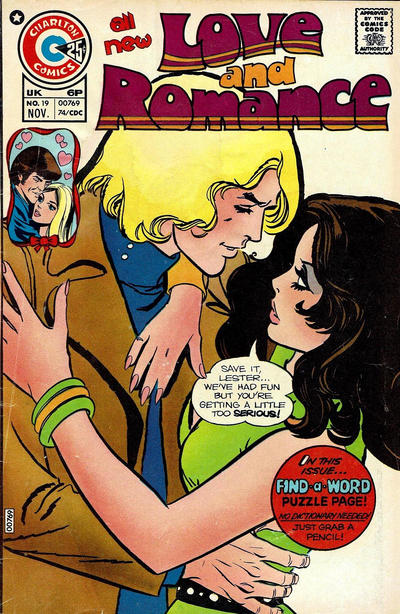 Cover for Love and Romance (Charlton, 1971 series) #19