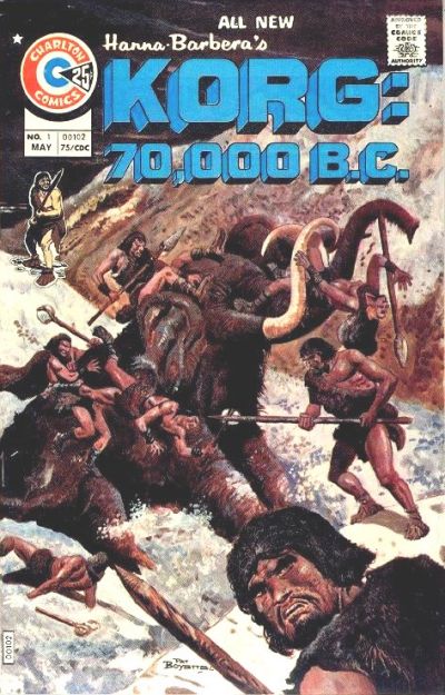 Cover for Korg: 70,000 B.C. (Charlton, 1975 series) #1