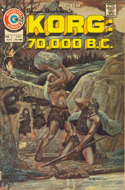 Cover for Korg: 70,000 B.C. (Charlton, 1975 series) #2