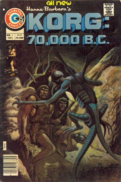 Cover for Korg: 70,000 B.C. (Charlton, 1975 series) #4