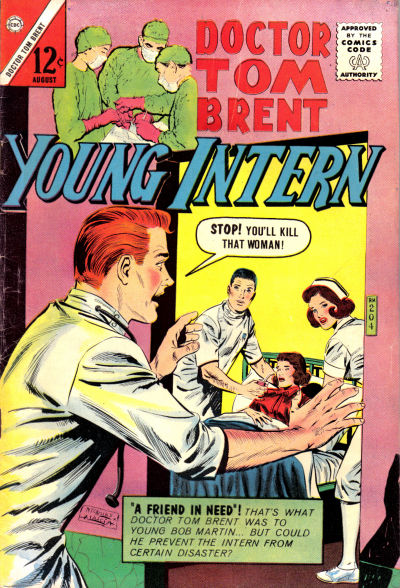 Cover for Doctor Tom Brent, Young Intern (Charlton, 1963 series) #4