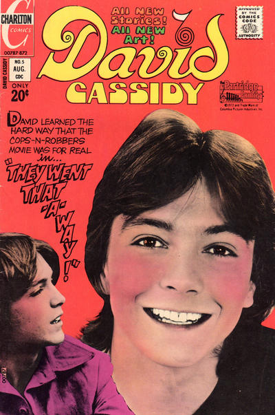 Cover for David Cassidy (Charlton, 1972 series) #5