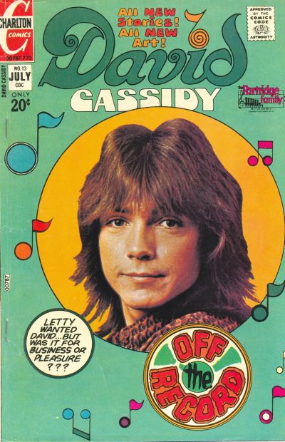 Cover for David Cassidy (Charlton, 1972 series) #13