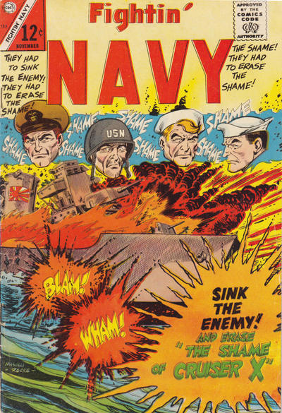 Cover for Fightin' Navy (Charlton, 1956 series) #123