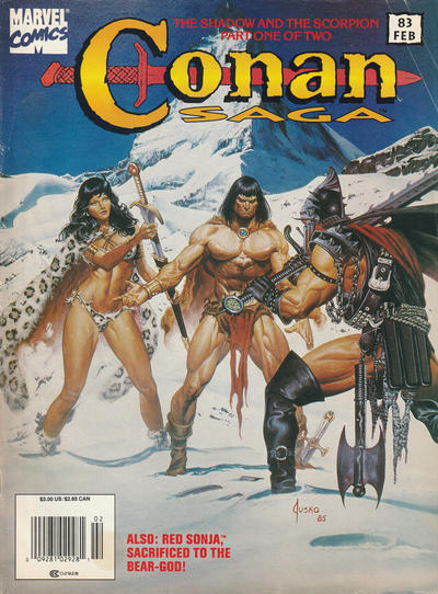 Cover for Conan Saga (Marvel, 1987 series) #83 [Newsstand]