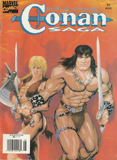 Cover for Conan Saga (Marvel, 1987 series) #89 [Newsstand]
