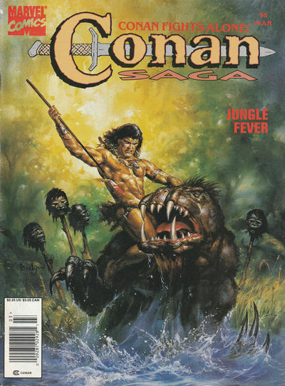Cover for Conan Saga (Marvel, 1987 series) #96 [Newsstand]