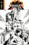 Cover for Charlie's Angels (Dynamite Entertainment, 2018 series) #1 [Cover F Black and White David Finch]