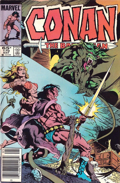 Cover for Conan the Barbarian (Marvel, 1970 series) #170 [Newsstand]