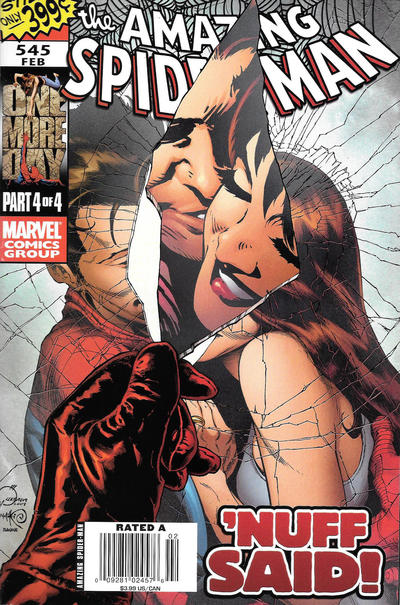 Cover for The Amazing Spider-Man (Marvel, 1999 series) #545 [Newsstand - Joe Quesada Cover]