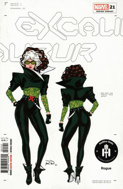 Cover for Excalibur (Marvel, 2019 series) #21 [Russell Dauterman Design Variant]