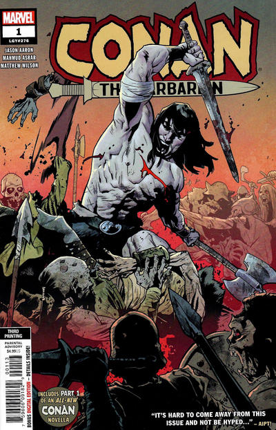 Cover for Conan the Barbarian (Marvel, 2019 series) #1 (276) [Third Printing - Mahmud Asrar]
