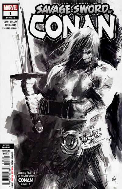 Cover for Savage Sword of Conan (Marvel, 2019 series) #1 (236) [Second Printing - Ron Garney]