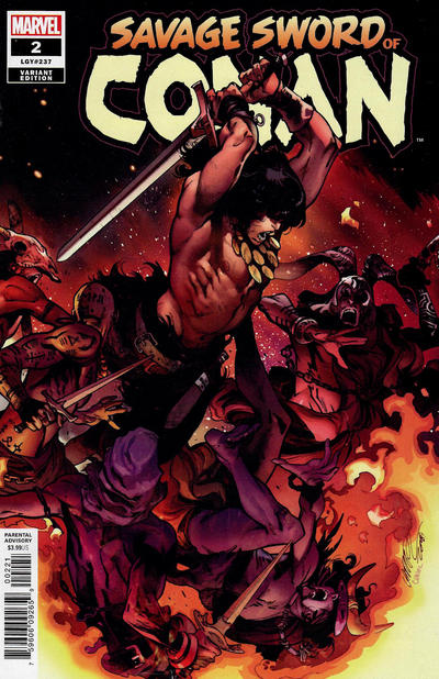 Cover for Savage Sword of Conan (Marvel, 2019 series) #2 (237) [Pepe Larraz Color Cover]