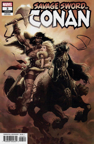 Cover for Savage Sword of Conan (Marvel, 2019 series) #3 (238) [Kaare Andrews Cover]
