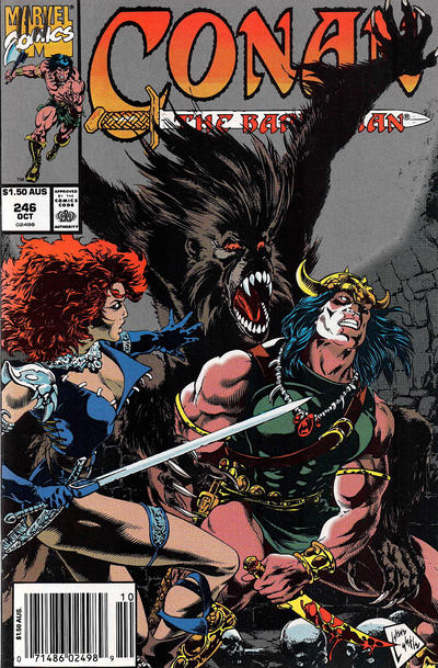 Cover for Conan the Barbarian (Marvel, 1970 series) #246 [Australian]