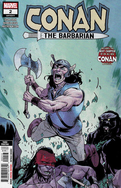Cover for Conan the Barbarian (Marvel, 2019 series) #2 (277) [Third Printing - Mahmud Asrar]