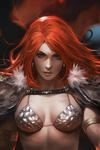 Cover Thumbnail for Red Sonja: Age of Chaos (2020 series) #1 [FOC "Sneak Peek Virgin" Variant Cover - Derrick Chew]