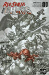 Cover Thumbnail for Red Sonja: Age of Chaos (2020 series) #1 [Incentive Hell Red Cover Alan Quah]
