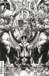 Cover for Blood Queen vs. Dracula (Dynamite Entertainment, 2015 series) #3 [Cover C - Incentive Black and White Variant - Jay Anacleto]