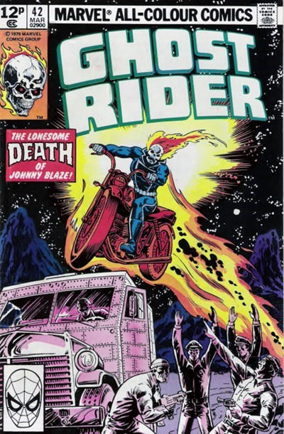 Cover for Ghost Rider (Marvel, 1973 series) #42 [British]