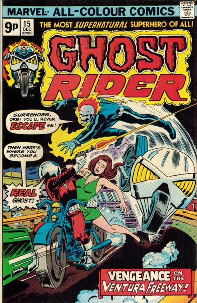 Cover for Ghost Rider (Marvel, 1973 series) #15 [British]