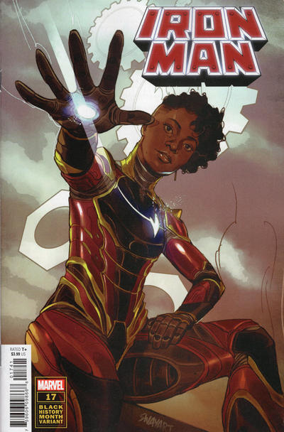 Cover for Iron Man (Marvel, 2020 series) #17 [Joshua Swaby Black History Month Variant]