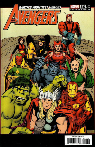 Cover for Avengers (Marvel, 2018 series) #50 (750) [Jack Kirby 'Hidden Gem']