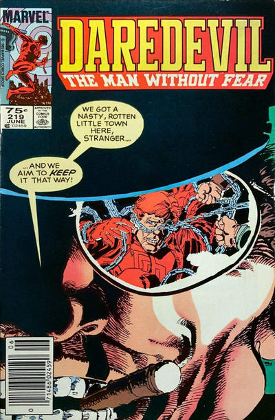 Cover for Daredevil (Marvel, 1964 series) #219 [Canadian]