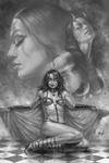 Cover Thumbnail for Red Sonja: Age of Chaos (2020 series) #2 [Bonus FOC Variant Black and White Virgin Cover - Lucio Parrillo]