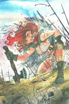 Cover Thumbnail for Red Sonja: Age of Chaos (2020 series) #2 [Frankie's Comics Exclusive Cover - Peach Momoko]