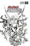 Cover Thumbnail for Red Sonja: Age of Chaos (2020 series) #2 [Bonus FOC Variant Black and White Cover - Jonathan Lau]