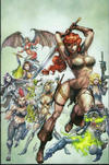 Cover Thumbnail for Red Sonja: Age of Chaos (2020 series) #2 [Limited Edition Virgin Cover Alan Quah]
