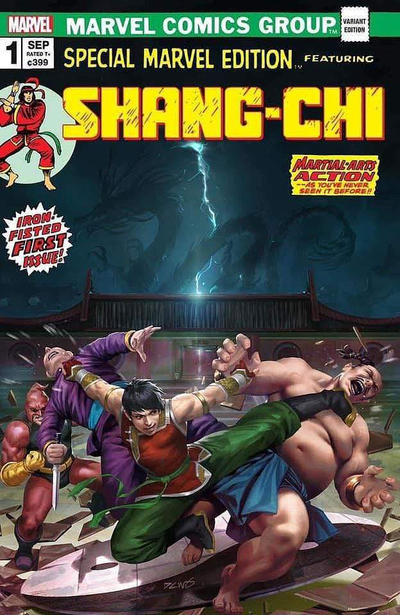 Cover for Shang-Chi (Marvel, 2020 series) #1 [The Comic Mint Exclusive - Derrick Chew]