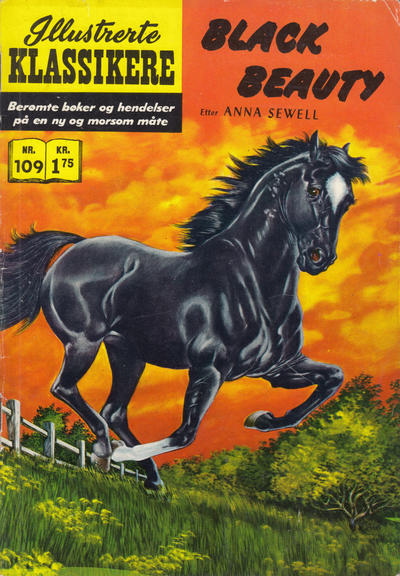 Cover for Illustrerte Klassikere [Classics Illustrated] (Illustrerte Klassikere / Williams Forlag, 1957 series) #109 [HRN 156] - Black Beauty [3. opplag]