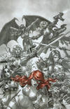 Cover Thumbnail for Red Sonja: Age of Chaos (2020 series) #1 [FOC "Hellfire Red Virgin" Variant Cover - Alan Quah]