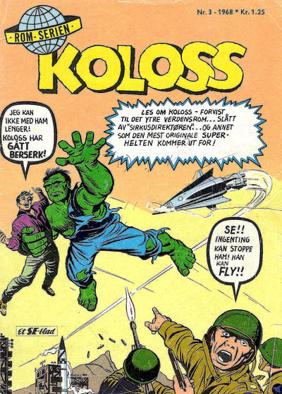 Cover for Koloss (Serieforlaget / Se-Bladene / Stabenfeldt, 1968 series) #3/1968