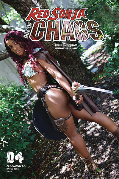 Cover for Red Sonja: Age of Chaos (Dynamite Entertainment, 2020 series) #4 [Cover E Cosplay]
