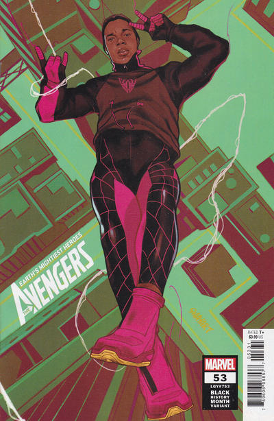 Cover for Avengers (Marvel, 2018 series) #53 (753) [Joshua Swaby 'Black History Month Variant']