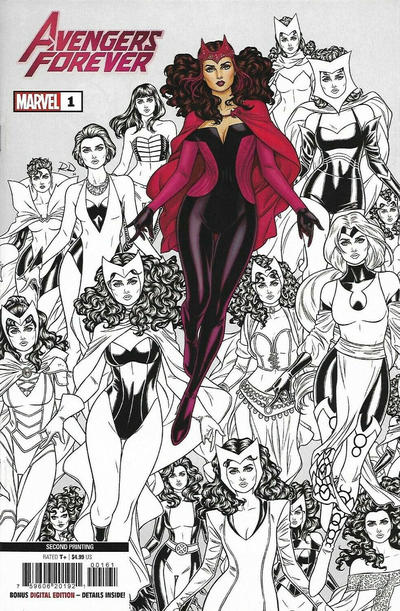 Cover for Avengers Forever (Marvel, 2022 series) #1 [Second Printing - Russell Dauterman]