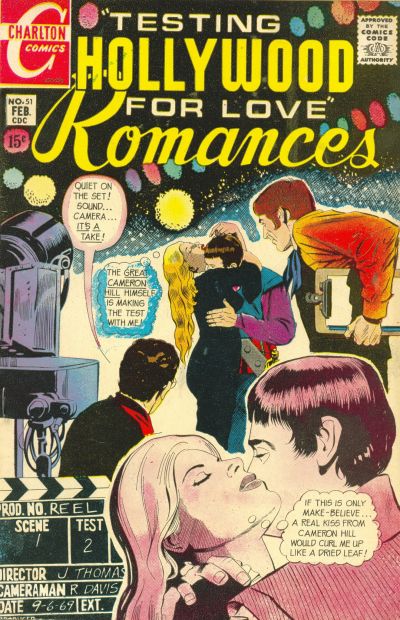 Cover for Hollywood Romances (Charlton, 1966 series) #51