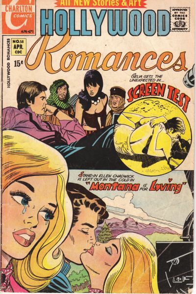 Cover for Hollywood Romances (Charlton, 1966 series) #58