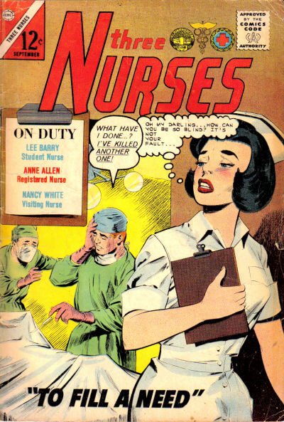 Cover for Three Nurses (Charlton, 1963 series) #20