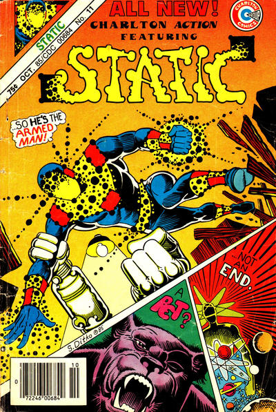 Cover for Charlton Action: Featuring "Static" (Charlton, 1985 series) #11