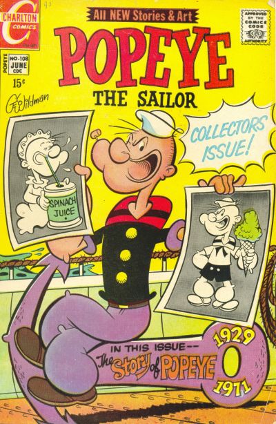 Cover for Popeye (Charlton, 1969 series) #108