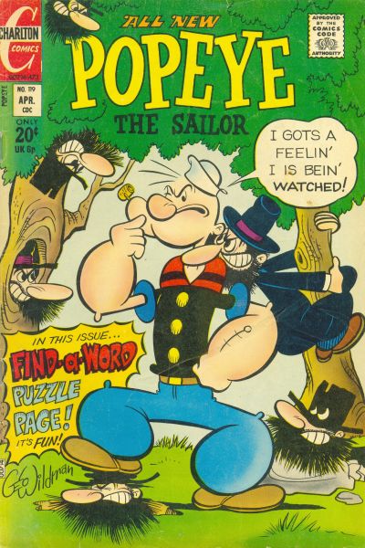 Cover for Popeye (Charlton, 1969 series) #119
